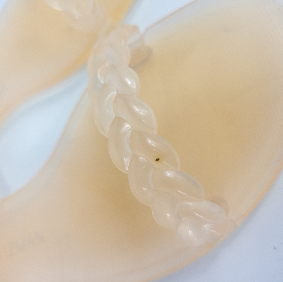 Stuart Weitzman Braida Sawyer Jelly Sandals 8 - Picture 4 of 4